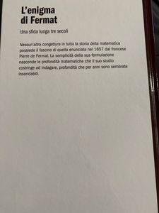L'Enigma Di Fermat. Una Sfida Lunga Tre Secoli