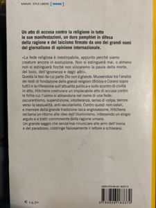 Dio Non E' Grande. Come La Religione Avvelena Ogni Cosa