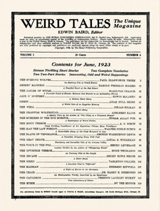 Weird Tales, Vol. 1, No. 4