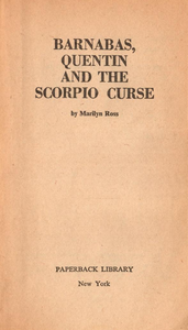 Barnabas, Quentin and the Scorpio Curse