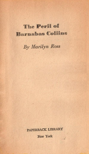 The Peril of Barnabas Collins