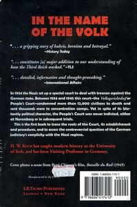 In the Name of the Volk: Political Justice in Hitler's Germany