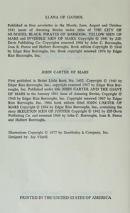 Llana of Gathol and John Carter of Mars