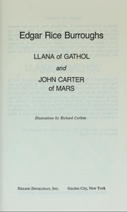 Llana of Gathol and John Carter of Mars