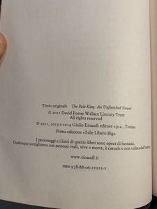 Il Re Pallido - Con Quattro Scene Inedite