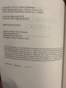 Pensieri lenti e veloci