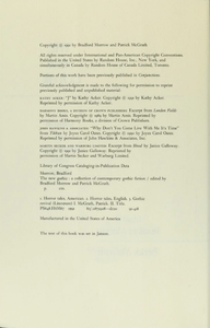 The New Gothic: A Collection of Contemporary Gothic Fiction