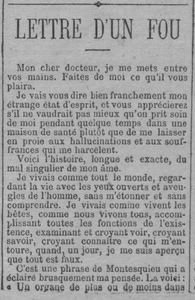 Lettre d'un fou