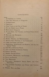 Etiquette: The Blue Book of Social Usage