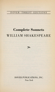 Complete Sonnets