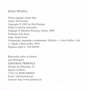 Os Filhos de Anansi