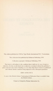 The Anthology of Ghost Stories