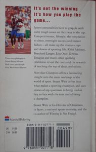 More Than Champions: Sportstars' Secrets of Success