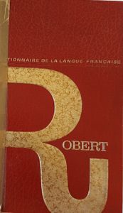 Robert dictionnaire de la langue française