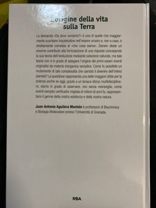 L'origine della vita sulla Terra.La più grande sfida della biologia