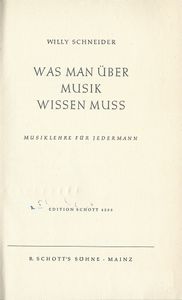Was man über Musik wissen muß (Musiklehre für Jedermann)