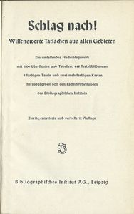 Schlag nach! - Wissenswerte Tatsachen aus allen Gebieten