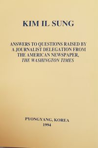 Answers To Questions Raised By A Journalist Delegation From The American Newspaper, The Washington Times