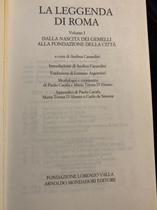 La leggenda di Roma, Volume I / Dalla nascita dei gemelli alla fondazione della città