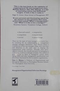 In Search of Management: Culture, Chaos & Control in Managerial Work