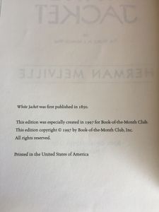 White Jacket or the World in a Man-of-War