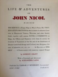 The Life and Adventures of John Nicol, Mariner