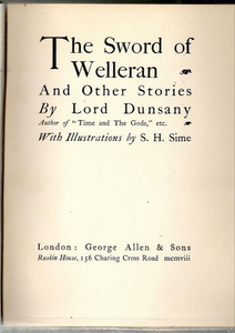The Sword of Welleran and Other Stories