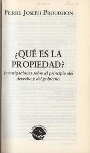 ¿Qué Es La Propiedad?
