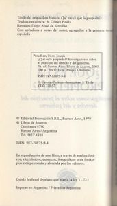¿Qué Es La Propiedad?