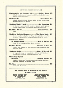 Weird Tales, Vol. 11, No. 2