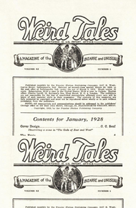 Weird Tales, Vol. 11, No. 1