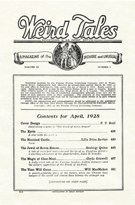 Weird Tales, Vol. 11, No. 4