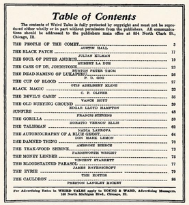 Weird Tales, Vol. 2, No. 2