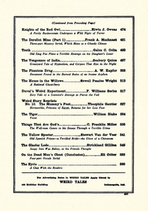 Weird Tales, Vol. 7, No. 4