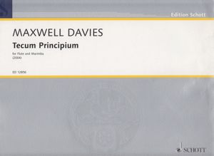 Tecum Principium for Flute and Marimba (2004)