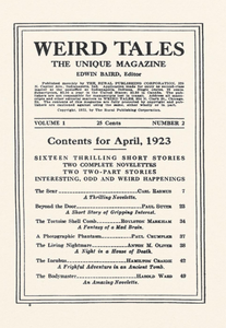 Weird Tales, Vol. 1, No. 2