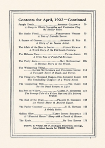 Weird Tales, Vol. 1, No. 2