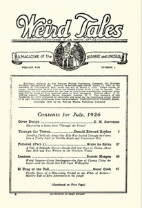 Weird Tales, Vol. 8, No. 1