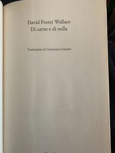 Di carne e di nulla.
