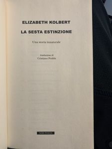 La sesta estinzione. Una storia innaturale