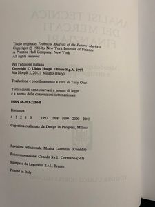 Analisi tecnica dei mercati finanziari. Metodologie, applicazioni e strategie operative