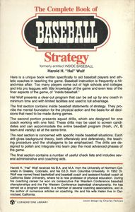 The complete book of Baseball strategy