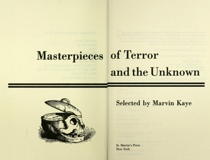 Masterpieces of Terror and the Unknown