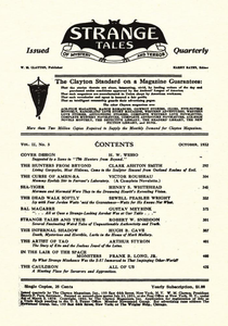 Strange Tales of Mystery and Terror, October 1932