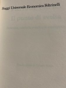 Il punto di svolta. Scienza, società e cultura emergente