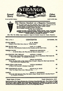 Strange Tales of Mystery and Terror, November 1931