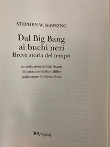 Dal Big Bang ai buchi neri. Breve storia del tempo
