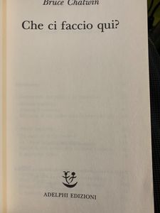 Che ci faccio qui?