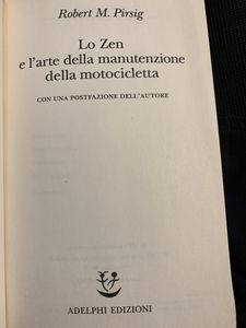 Lo Zen e l'arte della manutenzione della motocicletta