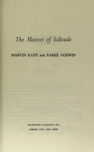 The Masters of Solitude